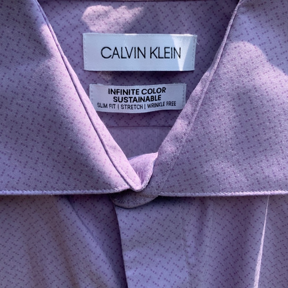 Calvin Klein rich lilac dress shirt 15.5 neck
